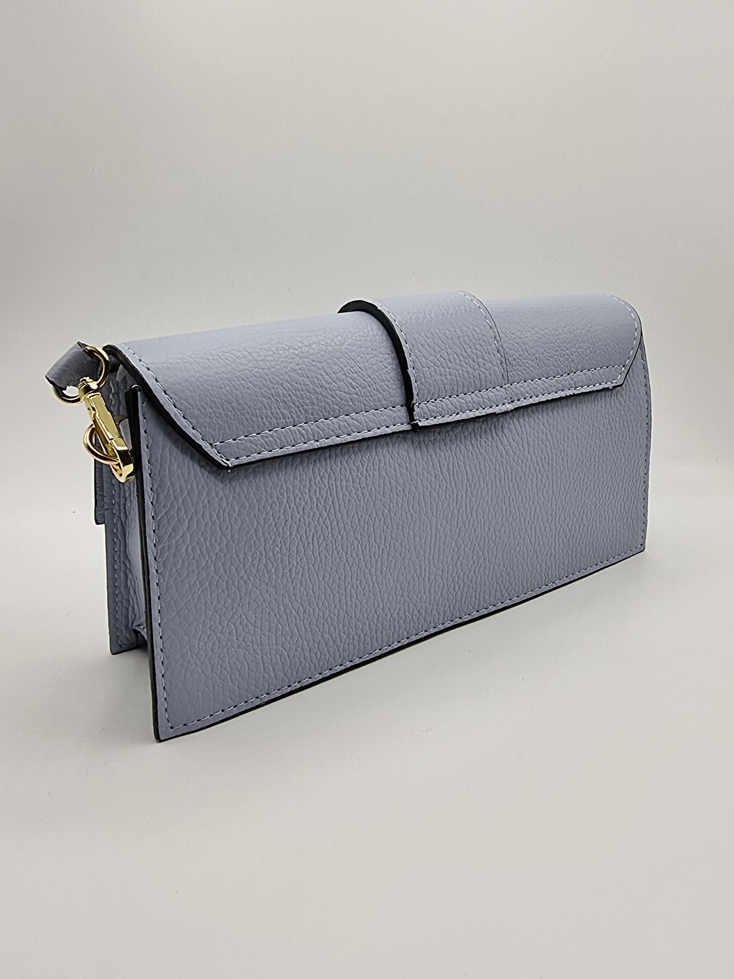 Borsa Mara in vera pelle Azzurro