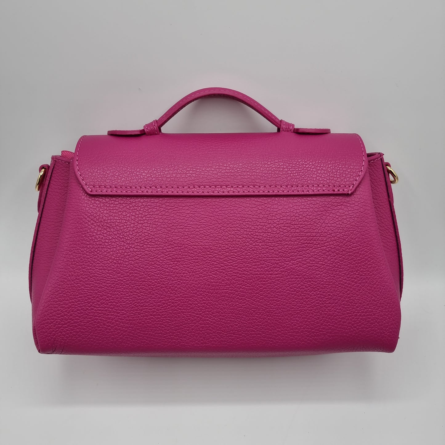 Borsa Chiara in Vera Pelle - Fuxia