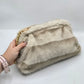 Borsa Pelliccia beige